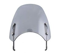 Cupolino Moto Universali Schermo anteriore del parabrezza flyscreen della motocicletta con la staffa di montaggio(Light smoke)