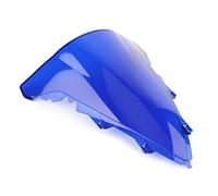 Cupolino Moto Universali Schermo della schermata del vento doppia bolla parabrezza motociclo(Blue)