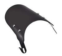 Cupolino Moto Universali Schermo Di Visiera Del Deflettore Vento Parabrezza Retrò 5-7 "Uso adatto per SUZUKI(Black)