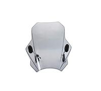 Cupolino Moto Universali Universale del motociclo Parabrezza coperture parabrezza Smoke Screen Lens Moto deflettore(Light grey)