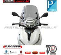 Cupolino Parabrezza Basso Lastra Fumè Summer Fabbri Piaggio Beverly 300-310-4...