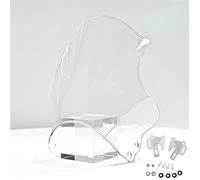 Cupolino Parabrezza Moto Per Kawasaki Universale Moto 5-7 Pollici Luci Rotonde Parabrezza Strada Moto Parabrezza Schermo Vetro Come(Clear)