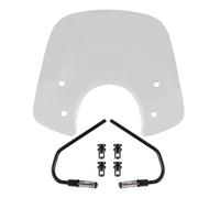 CUPOLINO Parabrezza Parabrezza Deflettore Vento Con Vite Espansione Staffa Del Motociclo Per Vespa Primavera 150 GTS 250 300 17-19 Parabrezza Spoiler(Chiaro)
