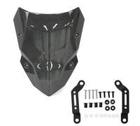 Cupolino Parabrezza Per Moto Per Per Z500 Per Z500SE 2024 2025 Deflettori Antivento A Doppia Bolla, Spoiler, Parabrezza Allargato Carenatura(Aspetto carbonio)