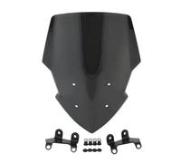 Cupolino/Parabrezza Per Moto Per YAMAHA MT125 MT-125 2020-2023 - Visiera Anteriore, Deflettori Vento Con Staffa Di Fissaggio Lastra Cupolino(Nero)