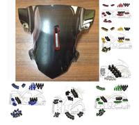 CUPOLINO PARABREZZA PLEXIGLAS BMW S1000RR FUME' 15/16/17/18 + VITI in ERGAL