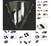 CUPOLINO PARABREZZA PLEXIGLAS YAMAHA R1 2002 2003 CHIARO DOPPIA B+VITI ERGAL