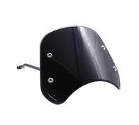 CUPOLINO Per Benelli Per Leoncino 500 Parabrezza Anteriore Per Moto In ABS, Deflettore Antivento, Protezione Parabrezza Con Staffe Parabrezza e deflettori(Nero)