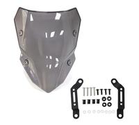 CUPOLINO Per Kawasaki Z500 SE Per ABS Z 500 2024 2025 Parabrezza Per Moto Parabrezza Anteriore Deflettori Aria Parabrezza e deflettori(Grey)