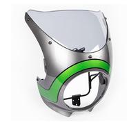 Cupolino Per Kawasaki Z900RS 2018-2025 2021 2022 23 2024 Parabrezza Racer Retro Faro Anteriore Per Moto Parabrezza moto parabrezza(SILVER gary)