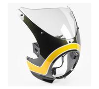 Cupolino Per Kawasaki Z900RS 2018-2025 2021 2022 23 2024 Parabrezza Racer Retro Faro Anteriore Per Moto Parabrezza moto parabrezza(YELLOW clear)