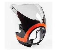 Cupolino Per Kawasaki Z900RS 2018-2025 2021 2022 23 2024 Parabrezza Racer Retro Faro Anteriore Per Moto Parabrezza moto parabrezza(RED clear)