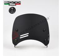 CUPOLINO BIONDI NERO SATINATO CON ATTACCHI PER MOTO GUZZI V7 III 2018 2019 2020