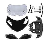 Cupolino Per Triumph Per Speed Per Triple 1200 RS 2021 2022 2023 Copertura Faro Anteriore Parabrezza Visiera Parabrezza Deflettore moto parabrezza(A Black)