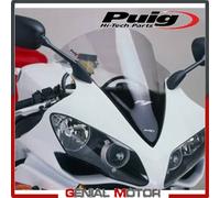 Puig 4365H Cupolino Racing e aerodinamico in acrilico da 3 mm con doppia altezza che migliora la protezione del casco e la stabilità ad alta velocità, Fumé