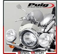 Puig miniparabrezza chopper CS2a fumé leggero, con kit fiss. spec. e ABE