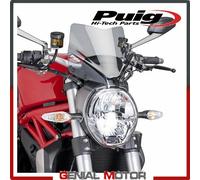 Puig Carenabris New Generation Sport Ducati Monster 1200/1200 R/1200 S/797/821 Windshield Grigio