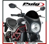 Motoplastic Cupolino semicarenato Puig 3169N per Suzuki SV650 2019 Nero-Nero