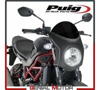 PUIG CUPOLINO SEMICARENATO PER SUZUKI SV650 2017 NERO-CARBON