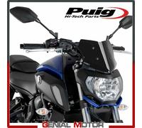 Motoplastic Cupolino Puig 9666N Nuova Generazione Sport acrilico 3 mm Nero per Yamaha MT-07 2018/2019