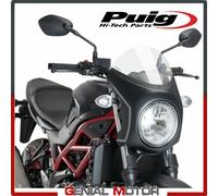 PUIG CUPOLINO SEMICARENATO PER SUZUKI SV650 2020 TRASPARENTE-NERO