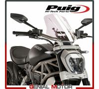 PUIG CUPOLINO NAKED N.G. TOURING REGOLABILE PER DUCATI X DIAVEL S 16-18 TRASPARE