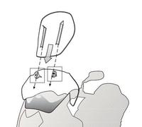 Cupolino Scorrevole Trasparente, Givi AF3125B per SUZUKI V-strom 800 DE/SE