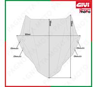 CUPOLINO SPECIFICO FUME 28 X 36.5 HONDA CB 500 F 2019>2020