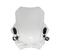 Cupolino Touring Per Royal Per Enfield Per Hunter 350 Parabrezza Universale Per Moto Copri Parabrezza Schermo Lente Fumé Moto Deflettore Parabrezza Moto(Transparent)