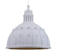 Cupolone Lampadario Bianco