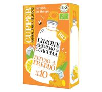 CUPPER Infuso a Freddo Limone Zenzero Curcuma Bio 10 Buste | Tisana fredda, senza zuccheri aggiunti, 100% naturale, rinfrescante, a casa o on-the-go, biologico, intenso e piccante