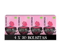 Cupper Infuso Biologico Love Me Truly Chai (4 confezioni da 20 bustine di tè, totale 80 bustine di tè)