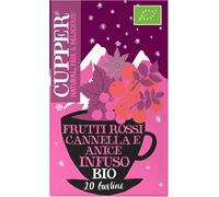 CUPPER Infuso Biologico Warm Winter Hug, Tisana Cannella, Anice Stellato e Cranberry, Tisane Natalizie, Filtri 100% Biodegradabili, Confezione da 20 Bustine