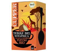 CUPPER Terre del Sudafrica Cacao & Rooibos Infuso Bio 20 Bustine | Sapore di caramello, con cannella, caldo e aromatico, tisana biologica, filtri biodegradabili e non sbiancati, 100% naturale