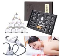 Cupping Therapy Set, Professionale Acupoint Cupping Therapy Hijama massaggio Cupping, Coppette di terapia Cupping Set con pompa e tubo di estensione, per il sollievo dal dolore del corpo (20 Packs)