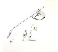 Cuppini Specchio Retrovisione Esterno Universale per Moto, Montaggio Universale, Senza Cornice, DX - SX