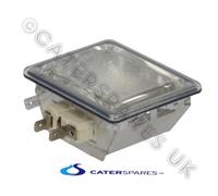 CUPPONE Pizza Forno Rettangolare Lampada Raccordo & Vetro Lente Cover Gaurd