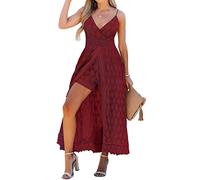 CUPSHE Tutina estiva senza schienale con scollo a V e bretelle sottili arricciata e smoccata