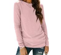 Cuptacc Maglia Maniche Lunghe Donna Basiche Magliette Donna Manica Lunga Leggera Maglietta Tinta Unita