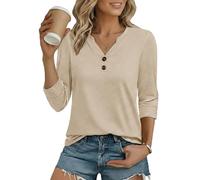 Cuptacc Maglietta Donna con Scollo a V Magliette Donna Manica Corta Elastica Camicia Moda T-Shirt Estiva