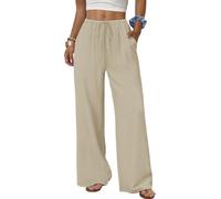 Cuptacc Pantaloni Donna Eleganti con Tasche Casual Pantalone Donna Elastico con Coulisse Pantaloni Palazzo Estivi