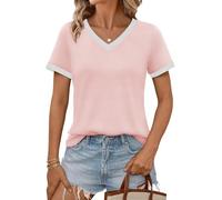 Cuptacc Top Donna Grigio T Shirt Essential Maglietta Donna Maniche Corte Stile Versatile