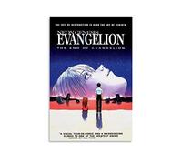 CUQ Neon Genesis Evangelion The End of Evangelion, poster anime, decorazione per la casa, decorazione da parete, su tela, 50 x 75 cm, stile senza cornice