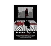 CUQ Poster con stampa su tela, motivo: American Psycho Horror, decorazione da parete per la casa, moderna, per camera da letto, 20 x 30 cm