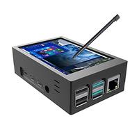 CUQI for Raspberry Pi 4 TFT 3.5 inch Touch Screen with Case, Mini Cooling Fan and Heatsink, 480x320 Resolution 60fps Monitor LCD Display