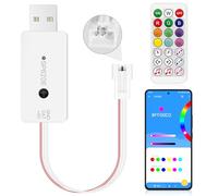 CUQI SP620E Controller Bluetooth WS2812B WS2811 con Telecomando IR, Interfacce USB, Controllo APP Smart Phone per Strisce LED RGB Indirizzabili