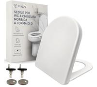 CUQOO Tavoletta WC Ammortizzata | Copriwater Universale, Coperchio Water