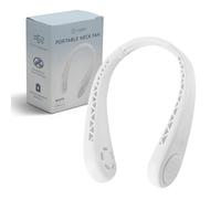 CUQOO Ventilatore da Collo Senza Lama - 3 Modalità, Ricaricabile USB, Rotazione 360° - Nero