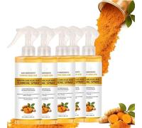 Cura della cheratina scrub con acido kojico e spray curcuma, cura della cheratina del corpo con acido kojico e spray di curcuma, soluzione esfoliante per viso e corpo. (5pcs)