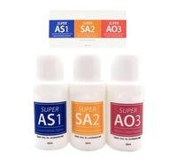 Cura della Pelle Bellezza del Viso Aqua Peel Soluzione, 3 Tipi Soluzione per Bolle Piccole Pulizia Profonda Liquido Idratante, Anti-Wrinkle Serum, per Pelle Grassa e Acne, AS1 SA2 AO3 (3 x 30 ml)